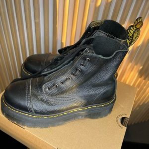 Dr. Martens Sinclair Milled Nappa Leather Platform Boots